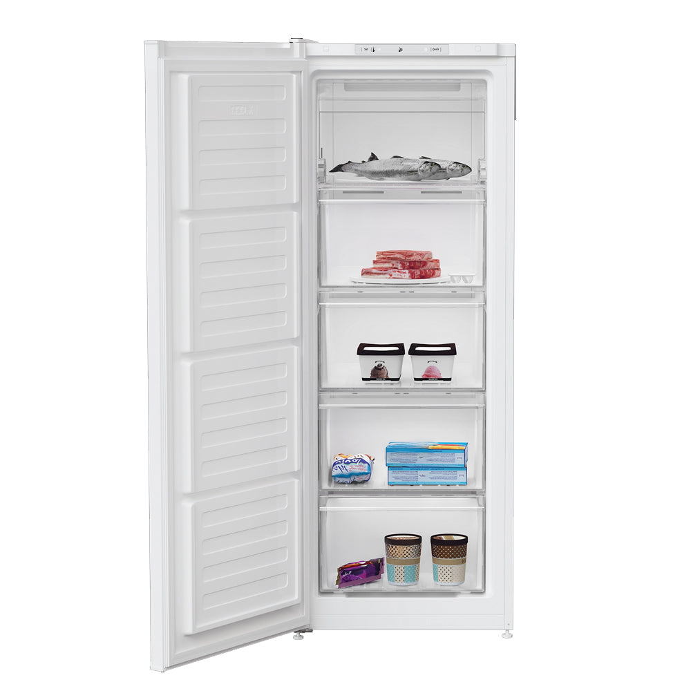 Beko FNE4545W Freestanding 177L Tall Frost Free Freezer with Freezer Guard White - E Rated