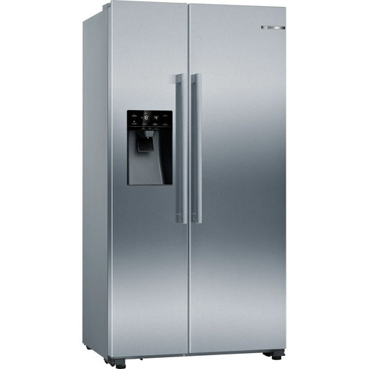 Bosch KAD93AIERG Series 6 Plumbed American Fridge Freezer Stainless Steel - E Rated