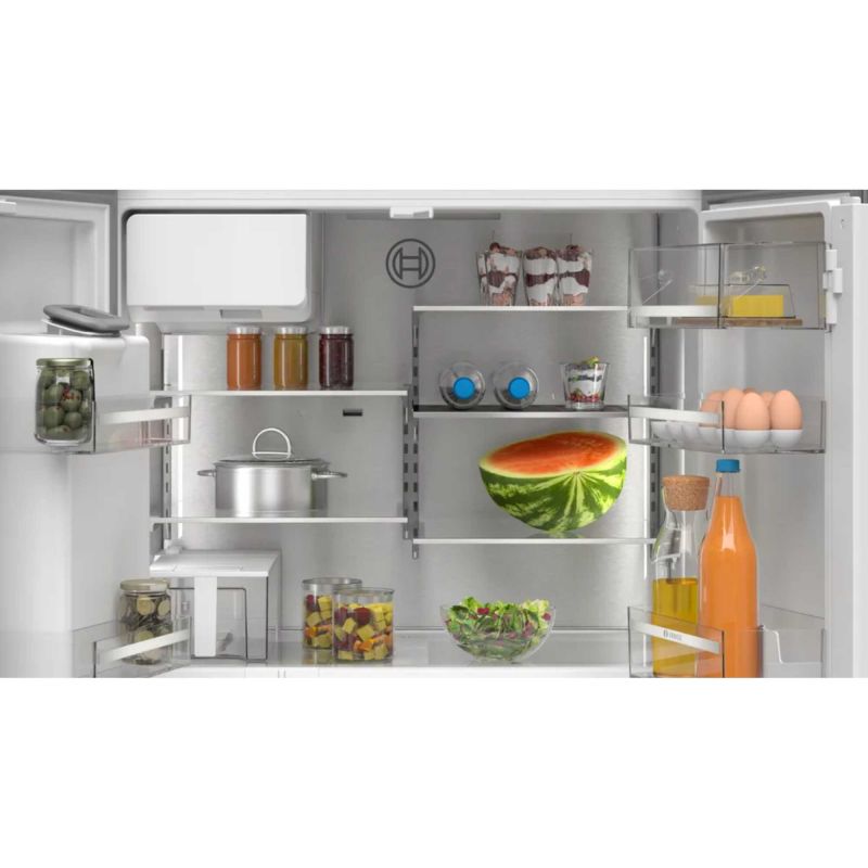 Bosch KFI96APEAG Series 6 Wifi Connected Non-Plumbed Frost Free American Fridge Freezer Stainless Steel - E Rated