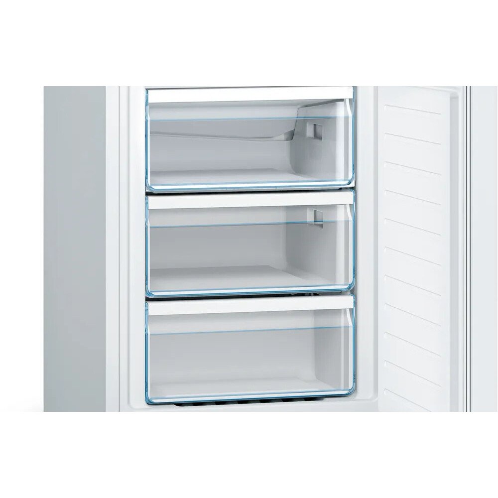 Bosch KGN33NWEBG Series 2 Freestanding No Frost Fridge Freezer White - E Rated