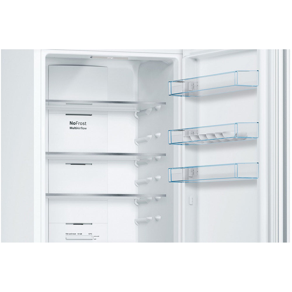 Bosch KGN392WEBG 60cm Series 4 Total No Frost Freestanding Fridge Freezer White