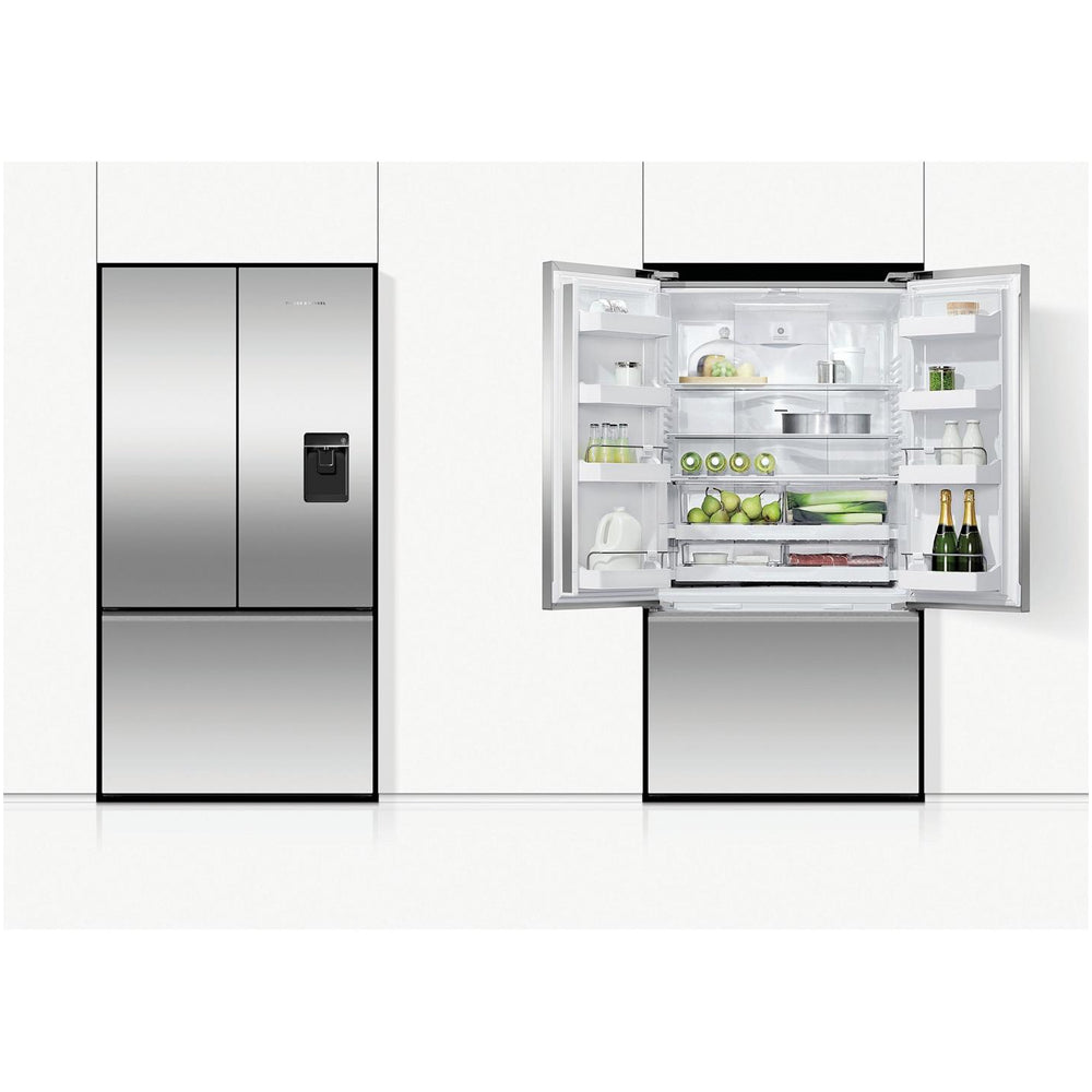 Fisher And Paykel RF540ANUX6 Series 7 Freestanding Plumbed-In American Fridge Freezer Stainless Steel
