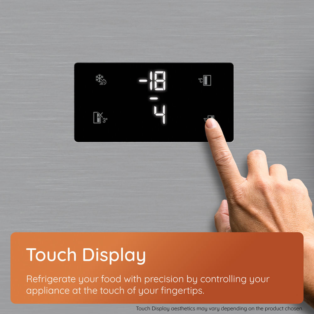 Hotpoint HPKF 6353 XBR4UK Freestanding Dual No Frost 50/50 Fridge Freezer with VitalCare Dark Inox HPKF6353XBR4UK