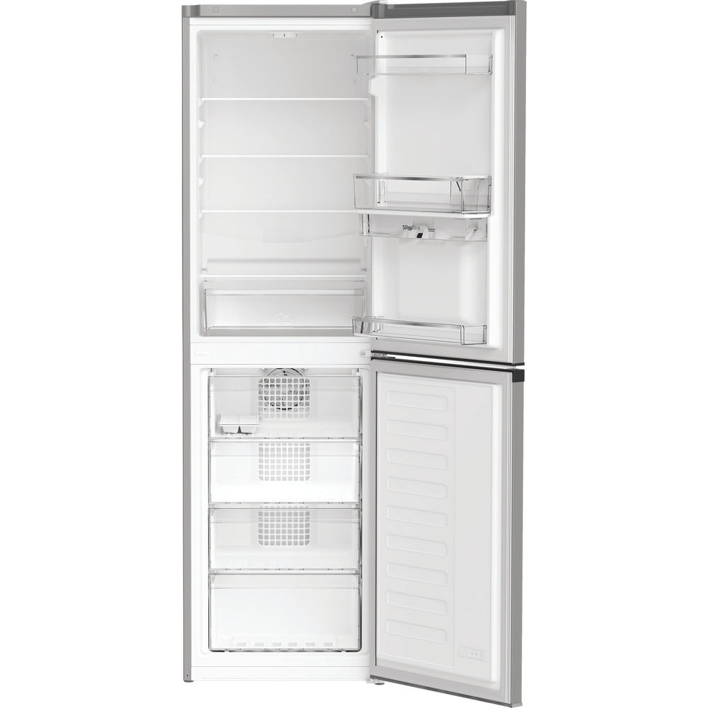 Hotpoint HPKH 1261W S4UK Freestanding No Frost 50/50 Fridge Freezer with Water Dispenser Silver HPKH1261WS4UK