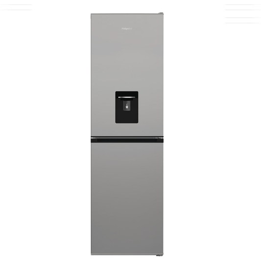 Hotpoint HPKH 1261W S4UK Freestanding No Frost 50/50 Fridge Freezer with Water Dispenser Silver HPKH1261WS4UK