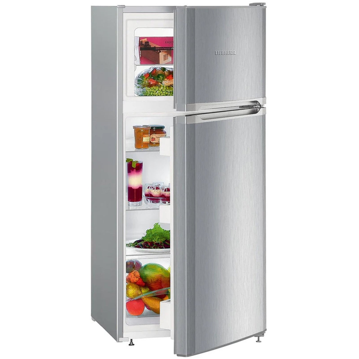 Liebherr Comfort CTELE2131 55cm Smart Frost Top Mount Freestanding Fridge Freezer Silver