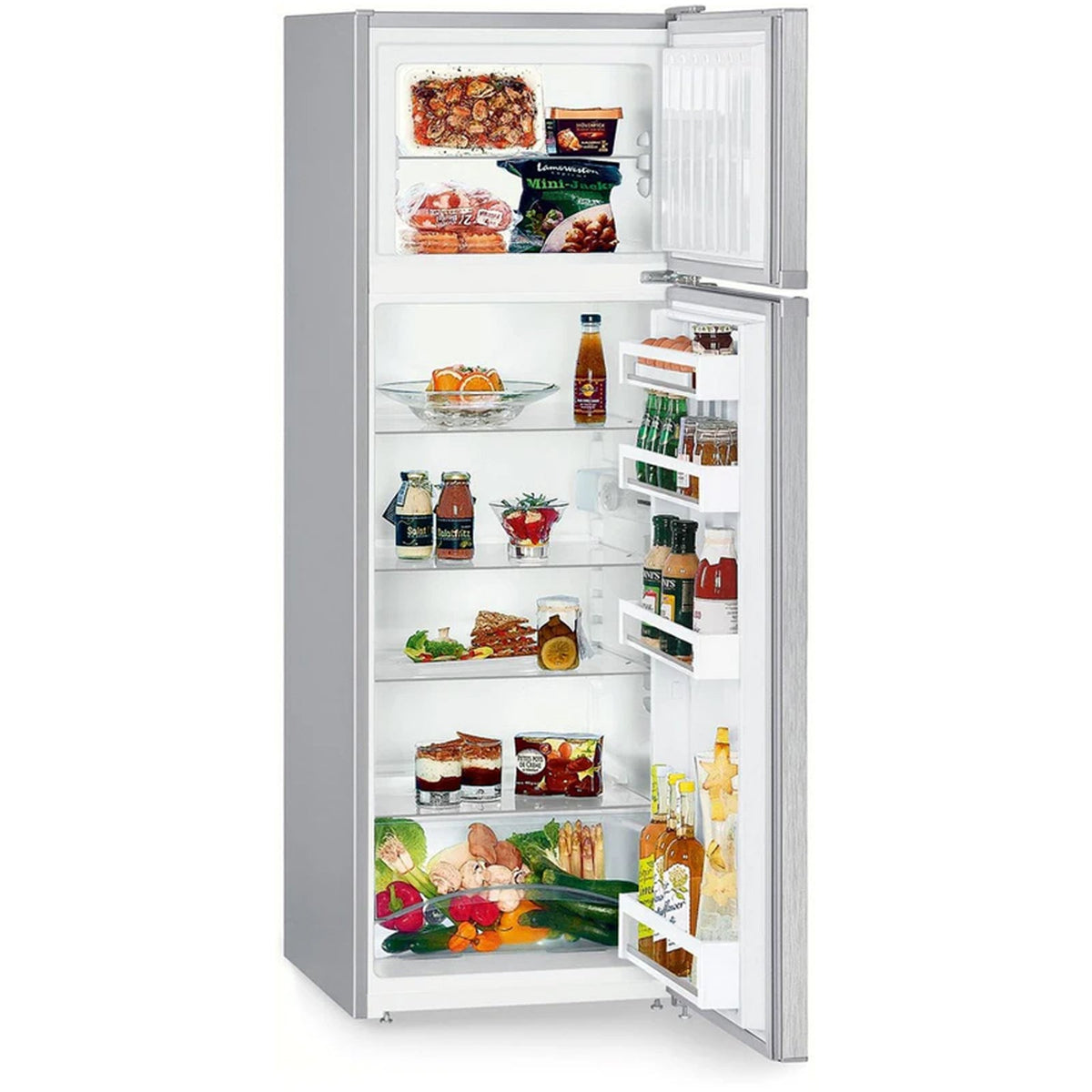 Liebherr Comfort CTELE2931 55cm Smart Frost Top Mount Freestanding Fridge Freeze Silver
