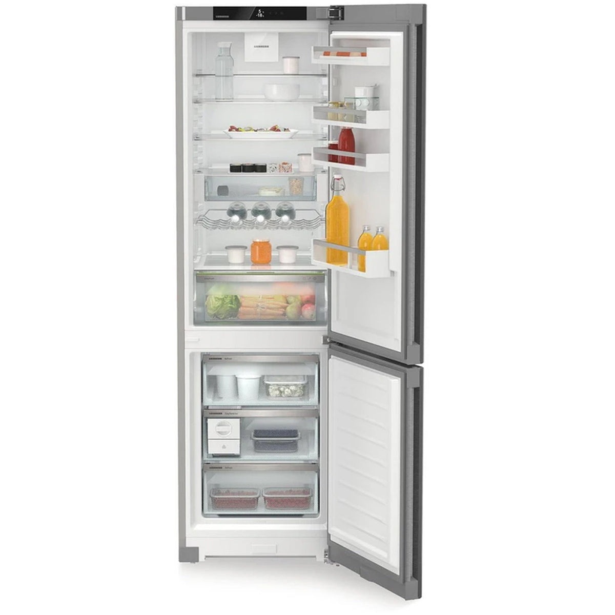 Liebherr Plus CNSDA5723 60cm Easy Fresh No Frost Fridge Freezer Stainless Steel