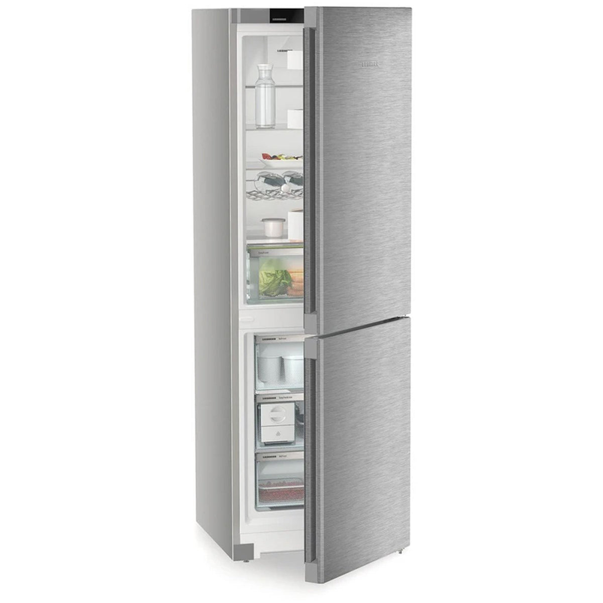 Liebherr Plus CNSDB5223 60cm No Frost Freestanding 70/30 Fridge Freezer Stainless Steel