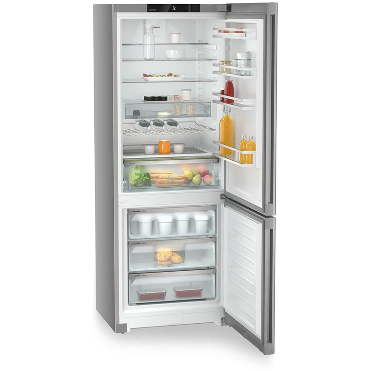 Liebherr Plus CNSFA7723 No Frost Easy Fresh Fridge Freezer Silver