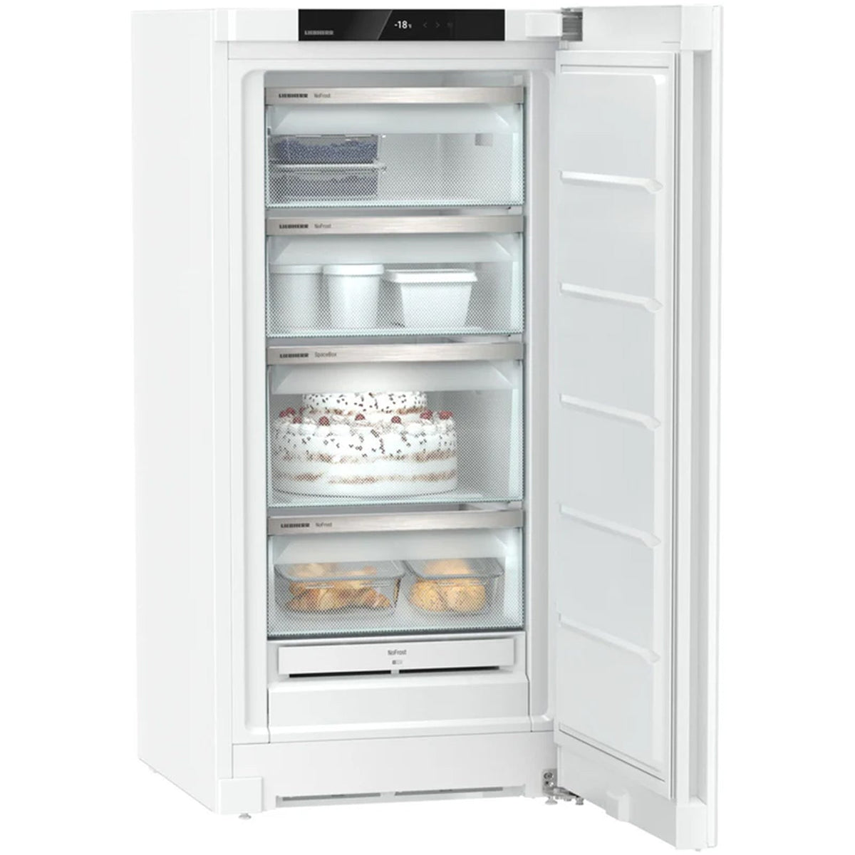 Liebherr Plus FND4224 60cm 160L Upright Tall Freestanding Freezer White