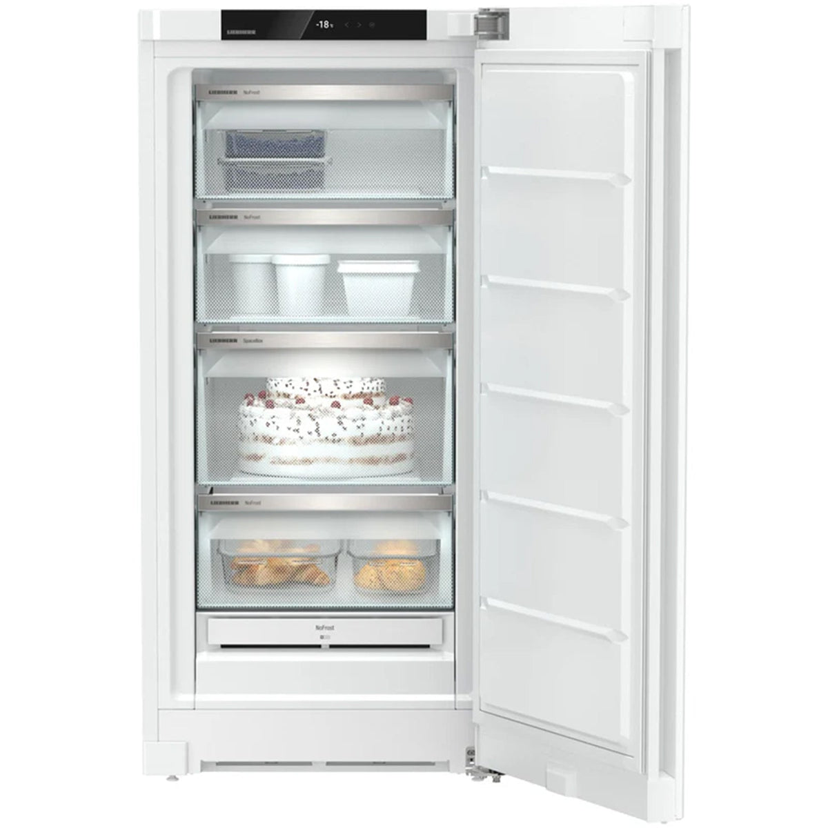 Liebherr Plus FND4224 60cm 160L Upright Tall Freestanding Freezer White