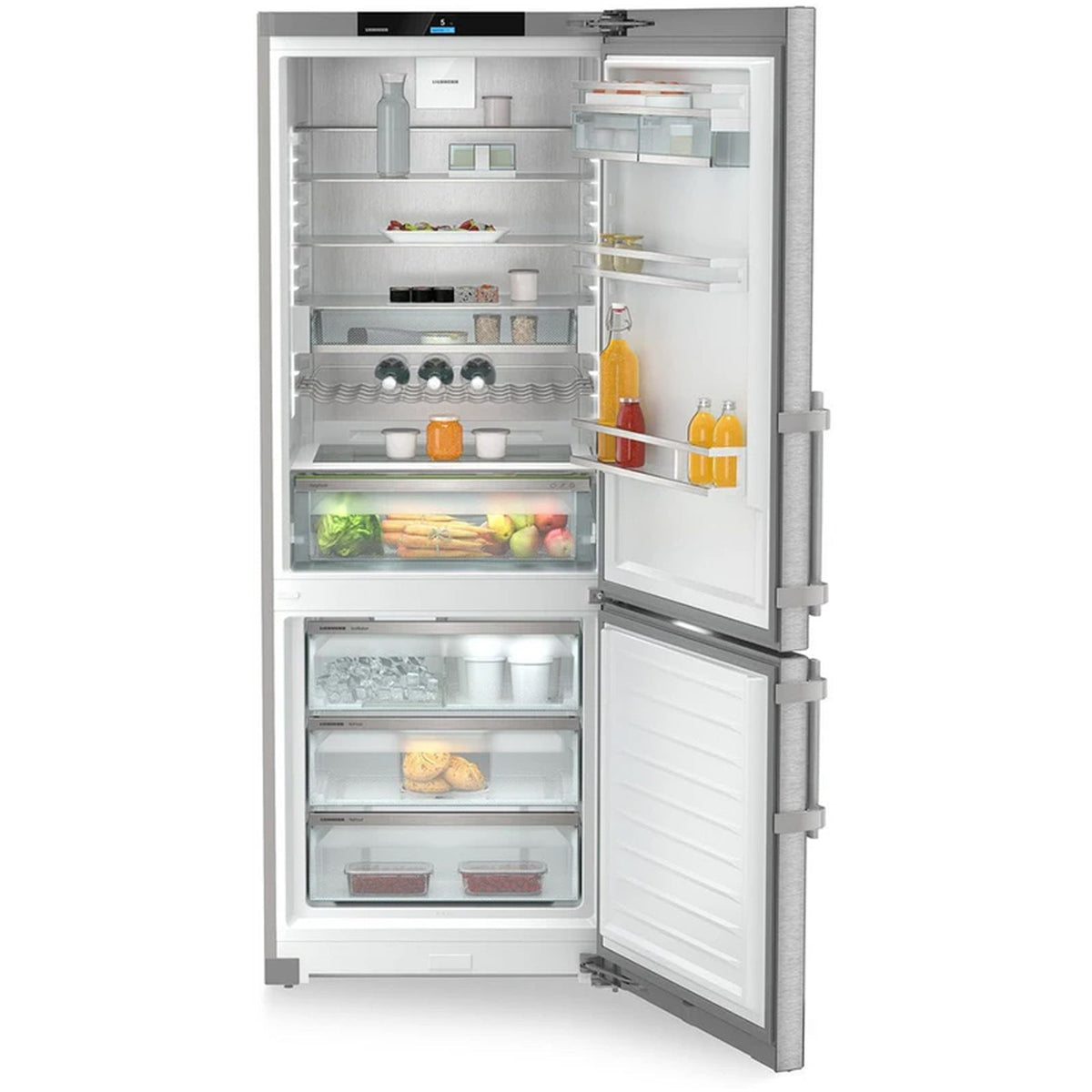 Liebherr Prime CNSDD776I 487L Freestanding 70/30 No Frost Fridge Freezer Stainless Steel