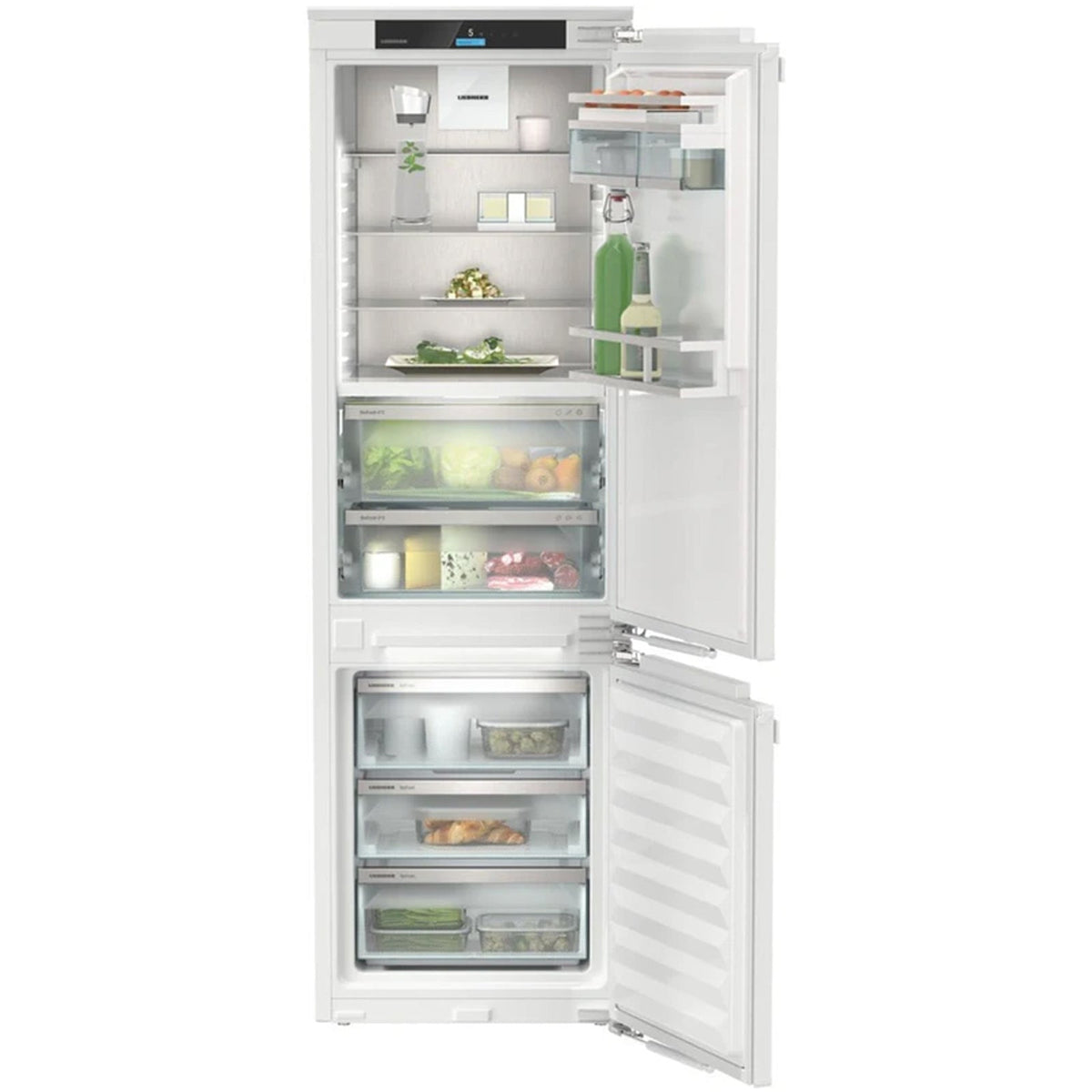 Liebherr Prime ICBNCI5153 178cm 245L Bio Fresh No Frost Built in Fully Integrated Fridge Freezer White