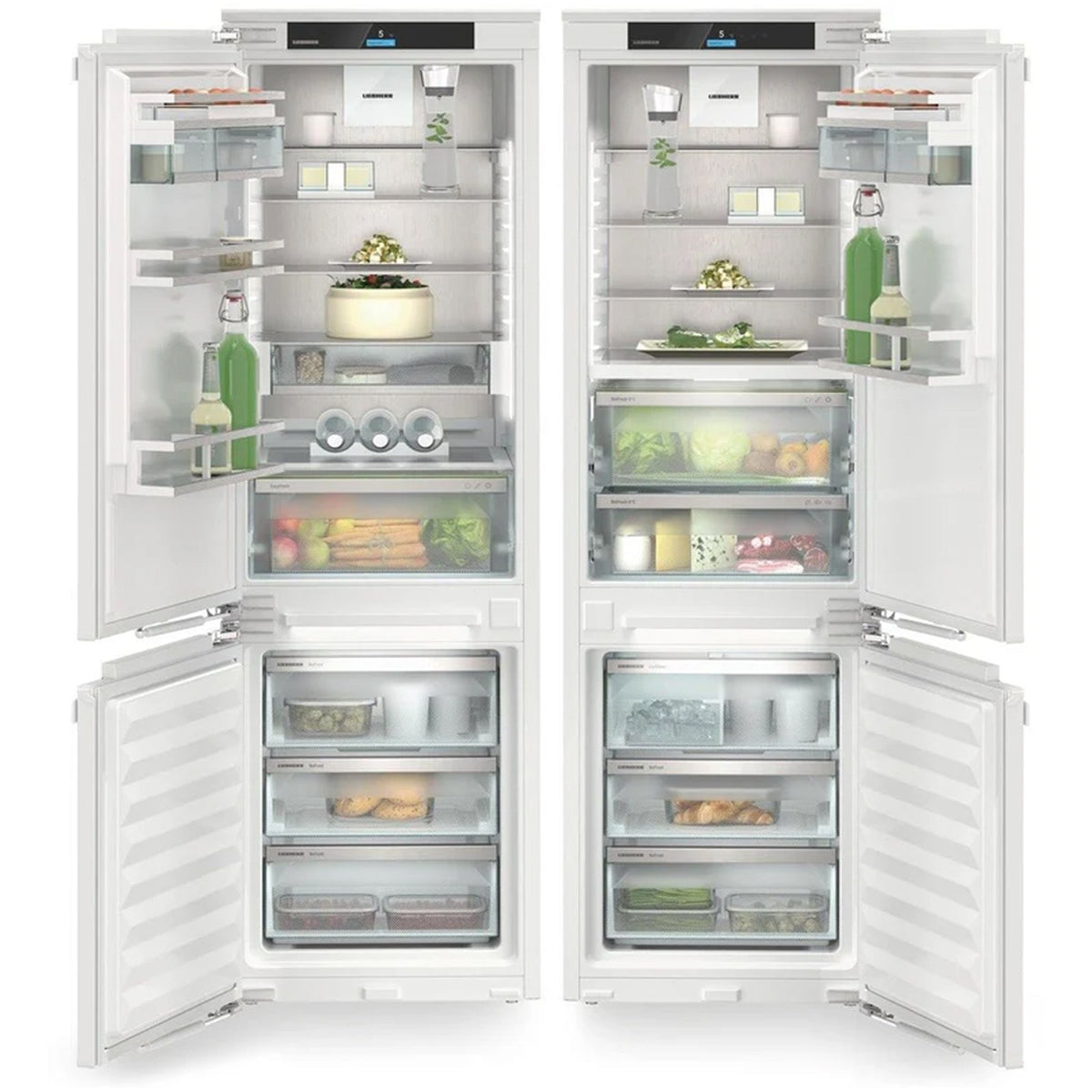 Liebherr Prime IXCC5165 178cm 500L Bio Fresh No Frost Built in Side by Side Fridge Freeze