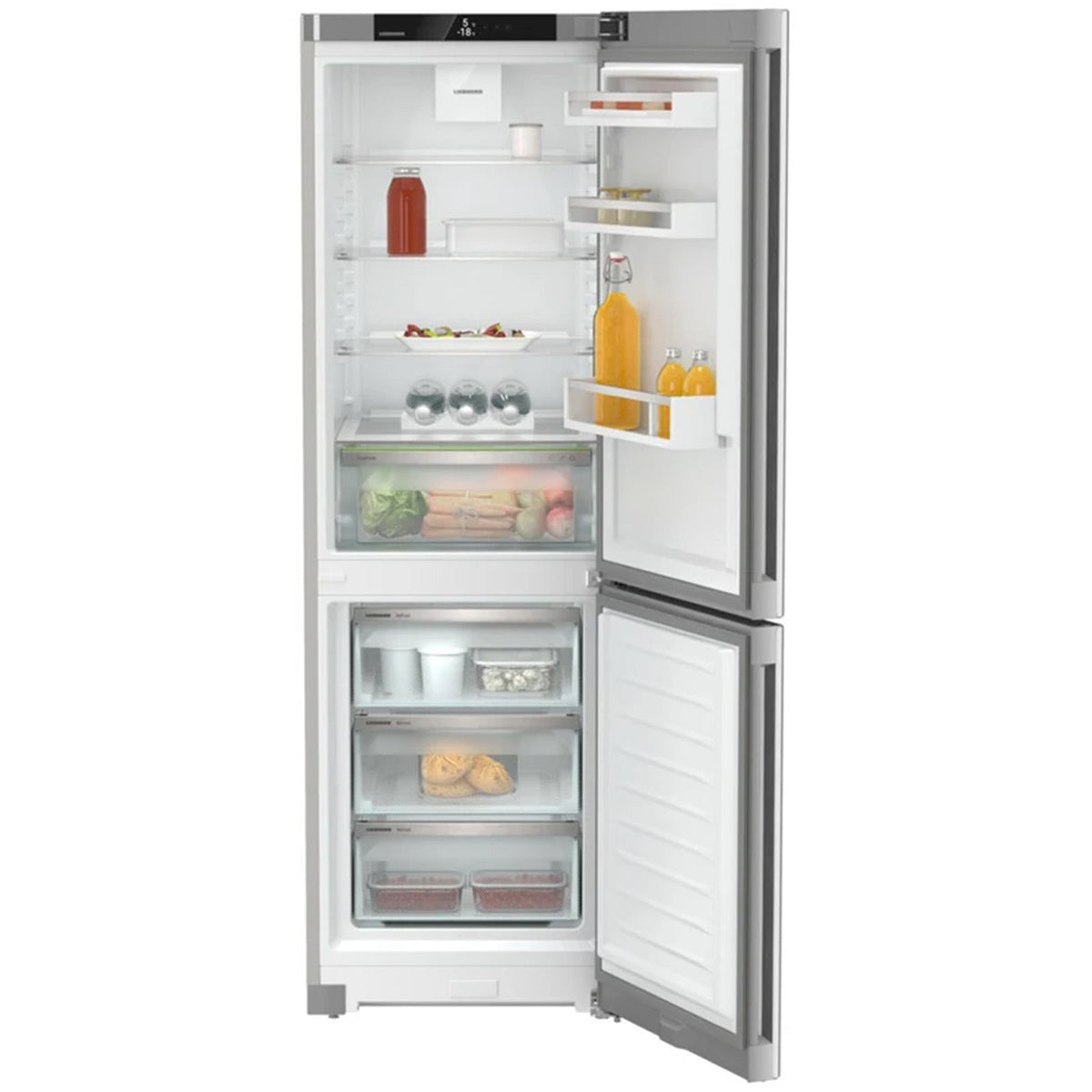 Liebherr Pure CNSFD5203 60cm 269L No Frost 60/40 Fridge Freezer Stainless Steel