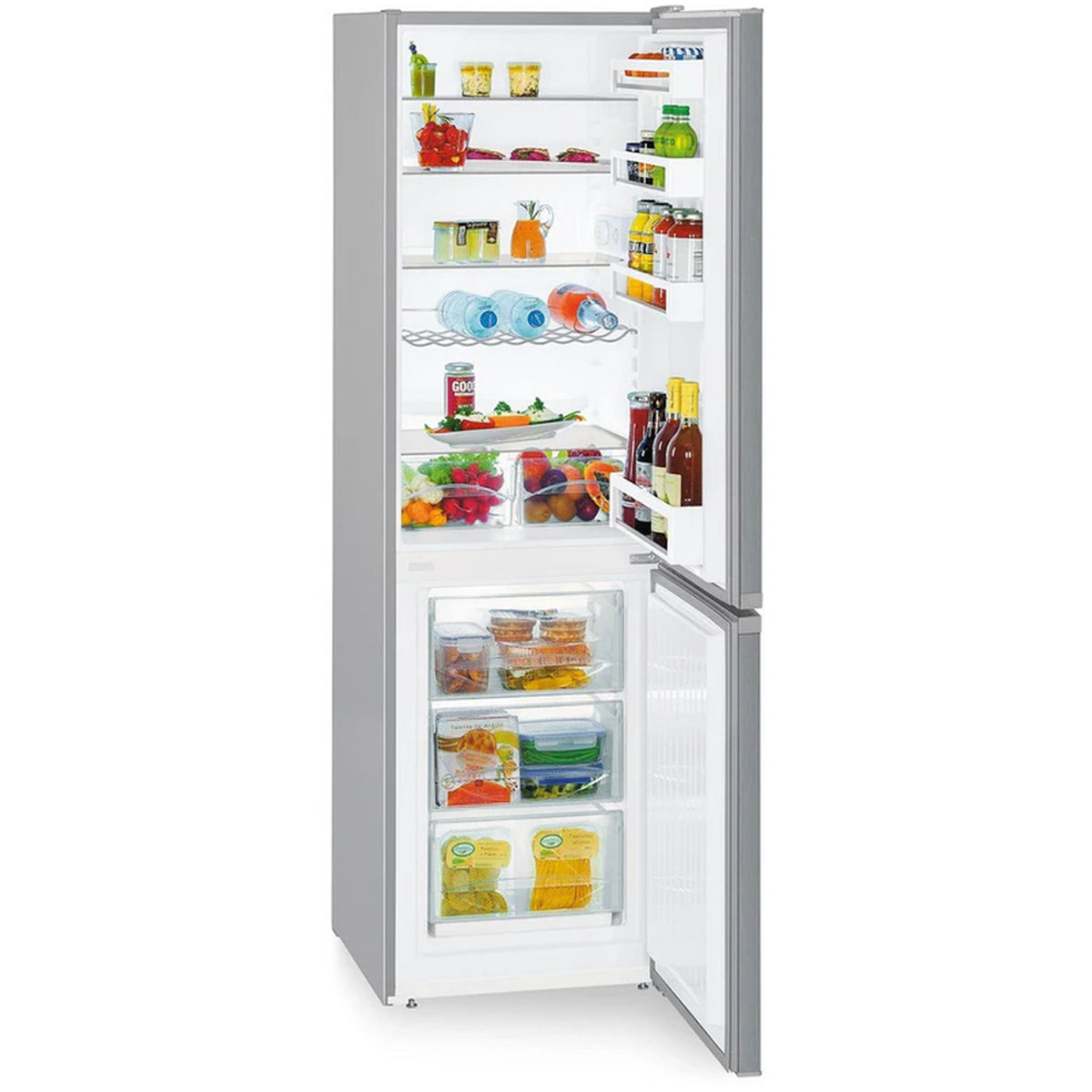 Liebherr Pure CUELE3331 55cm Smart Frost Freestanding Fridge Freezer Silver