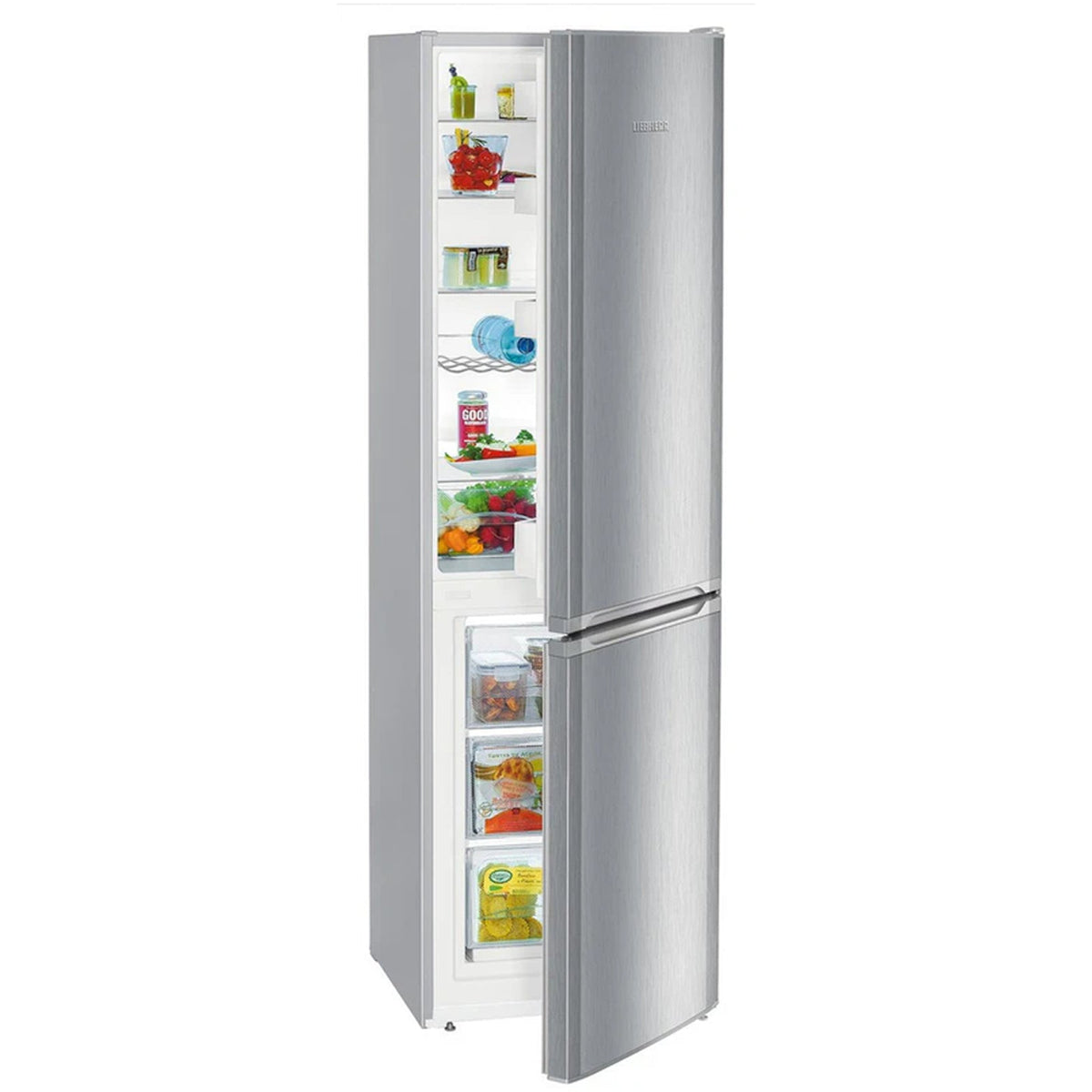 Liebherr Pure CUELE3331 55cm Smart Frost Freestanding Fridge Freezer Silver