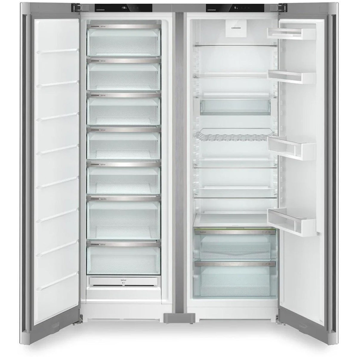 Liebherr XRFSF5220 677L Freestanding No Frost Side by Side Fridge Freezer in Stainless Steel