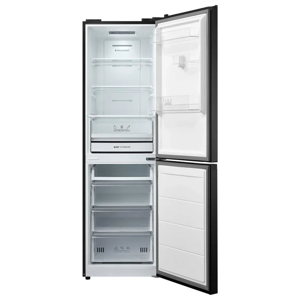 Midea MDRB379FGD30 60/40 Freestanding Total No Frost Fridge Freezer - Black