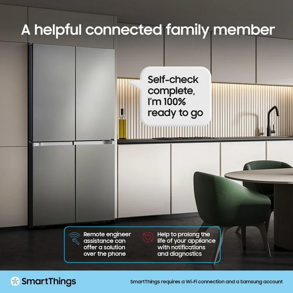 Samsung RF50C532EB1 Series 7 SpaceMax American Style Smart Fridge Freezer Black