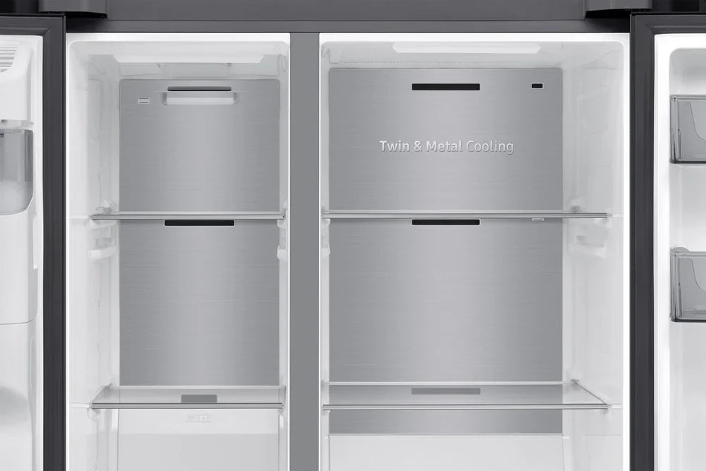 Samsung RS70F66KCFEU Bespoke AI Series 7 91cm Side by Side American Style Fridge Freezer in Black