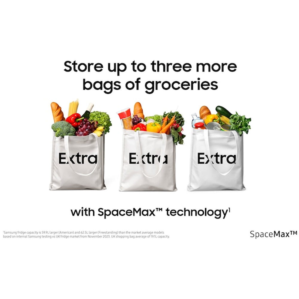 Samsung Series 6 RS70F64KDTEU Bespoke AI SpaceMax Smart American Fridge Freezer Silver