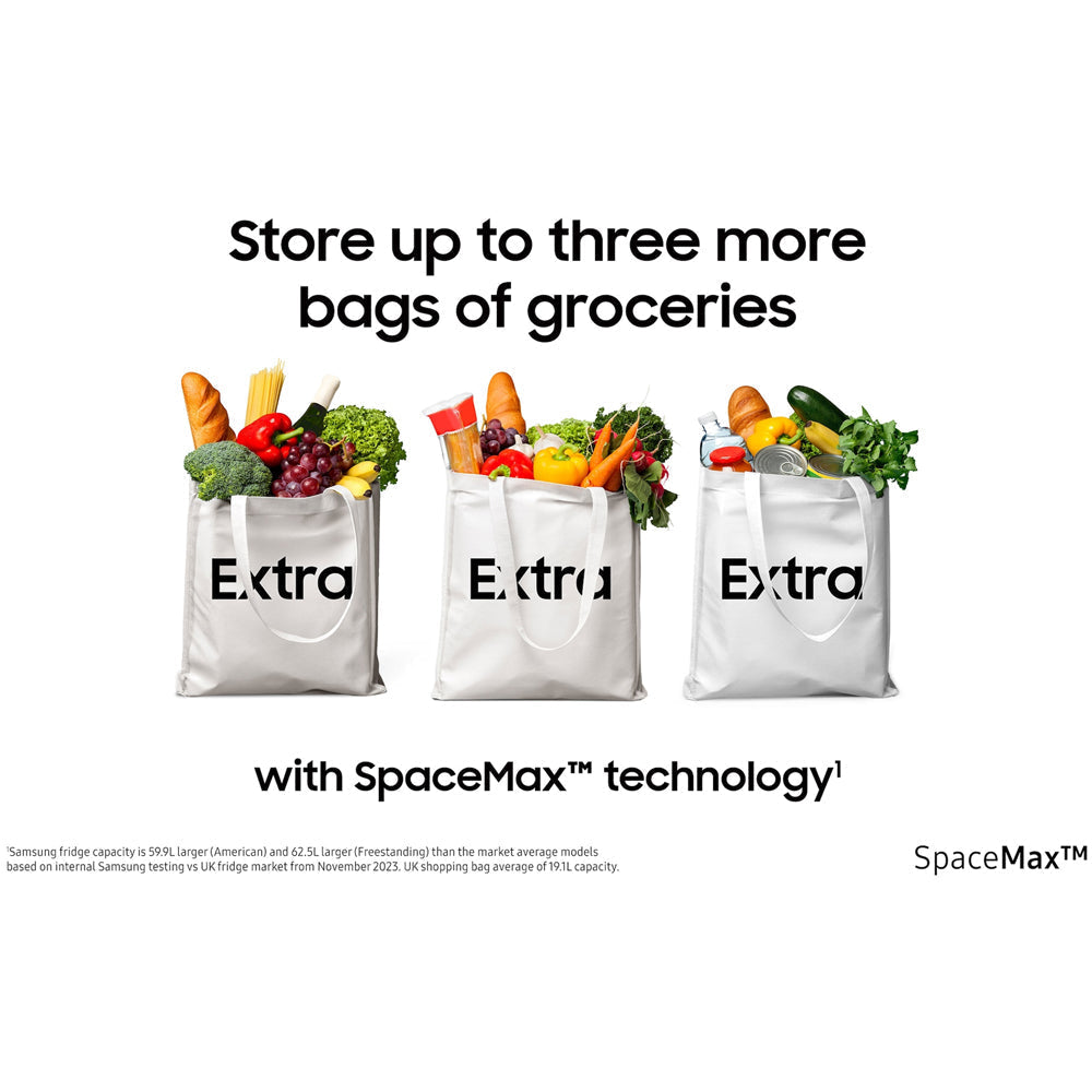Samsung Series 7 RB34C632EBNEU SpaceMax 341L Non-Plumbed Frost Free Fridge Freezer Black